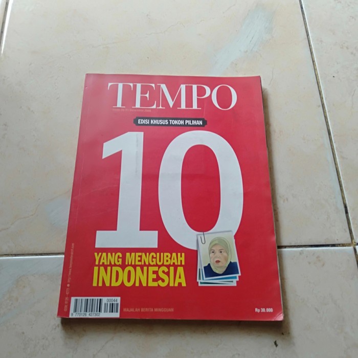 ORI MAJALAH TEMPO EDISI KHUSUS TOKOH PILIHAN YANG MENGUBAH INDONESIA