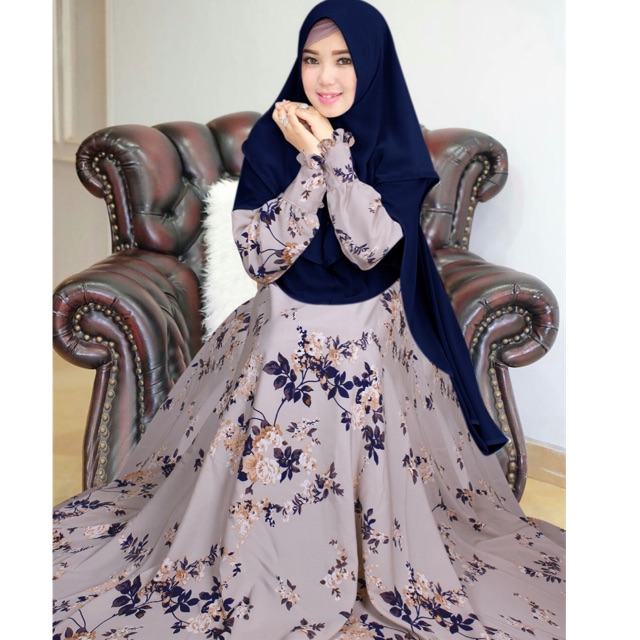 GAMIS SYARI LISA SERIES V WOLFIS 4 METER LEBAR BAWAH
