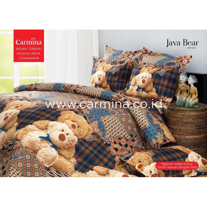 READY SPREI BATIK CARMINA - JAVA BEAR UKURAN 180X200 RUMBAI