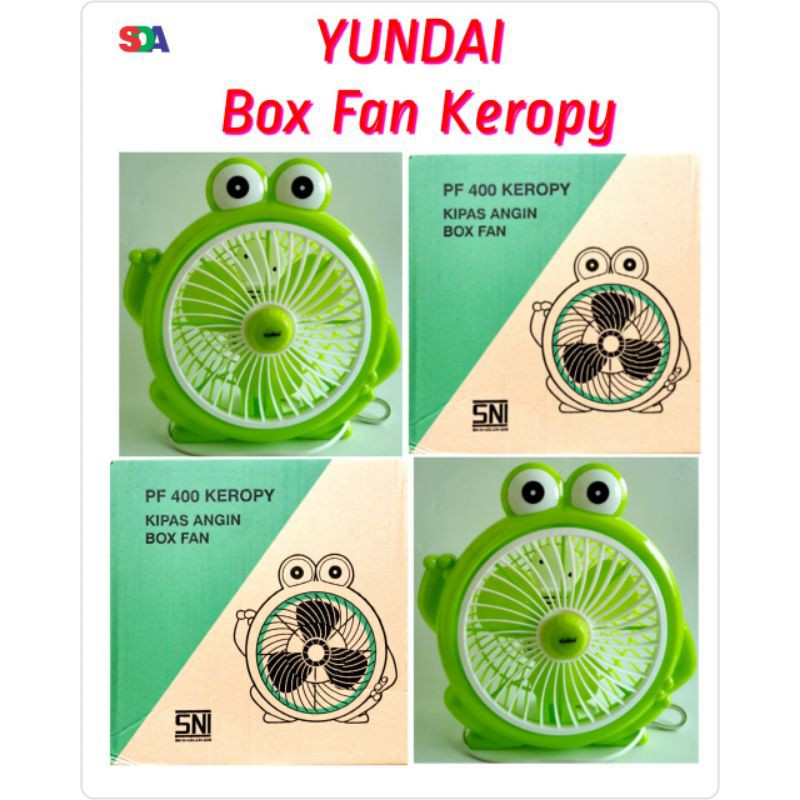 Yundai Box Fan Kipas Angin Keropy Keroppi Kodok