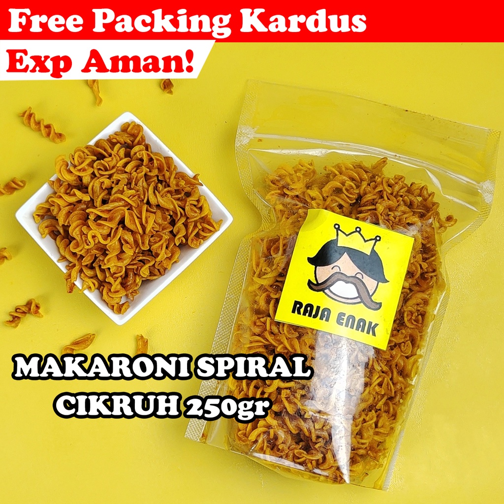 

MAKARONI SPIRAL PEDAS CIKRUH 250gr | MAKRONI URIL KERITING BANTAT CAMILAN CEMILAN SNACK KILOAN RAJA ENAK RAJAENAK