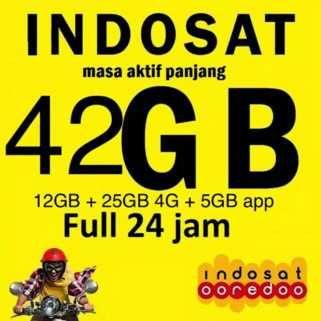 Perdana Indosat 42GB