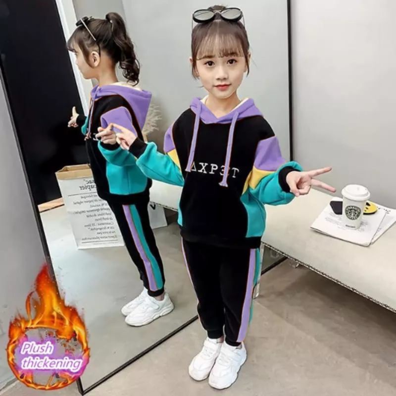 Setelan Anak Sweater Hoodie  Yesa Kid Hoodie Set Kekinian Korea / Sweater Anak / SET Hoodie Kekinian