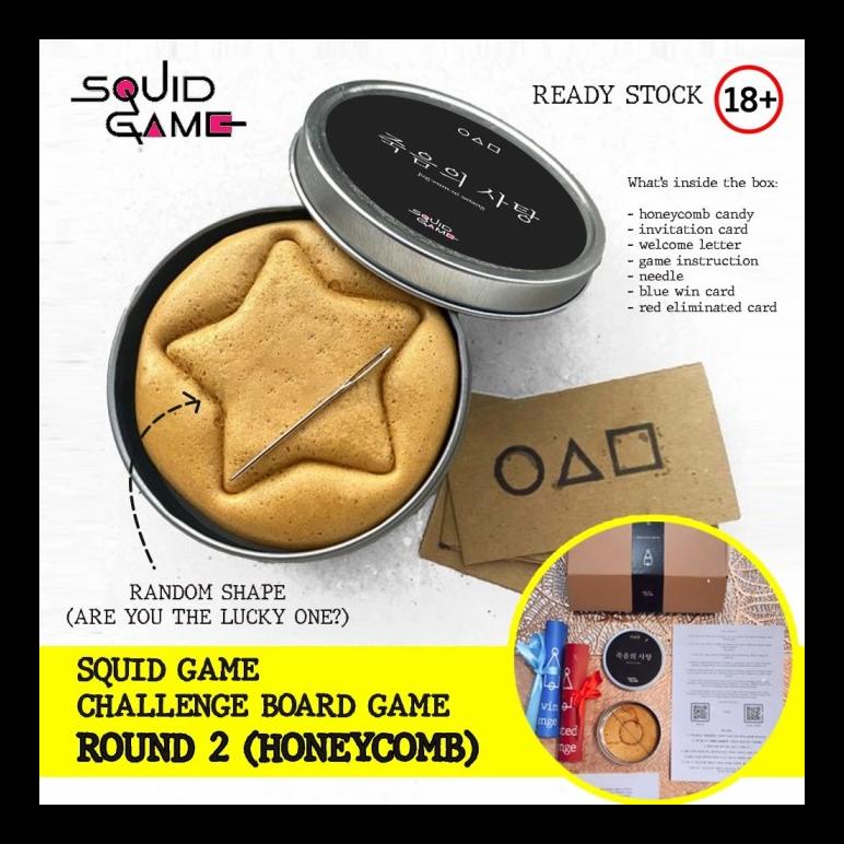 BARU HONEYCOMB / SQUID GAME / DALGONA CANDY / SQUID CANDY / SQUID DALGONA ALAT PANCING TERMURAH DAN 