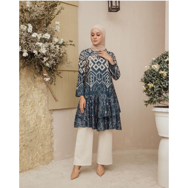 [ Siap Kirim Size S ] Dara Tunic Mulberry Wearing Klamby