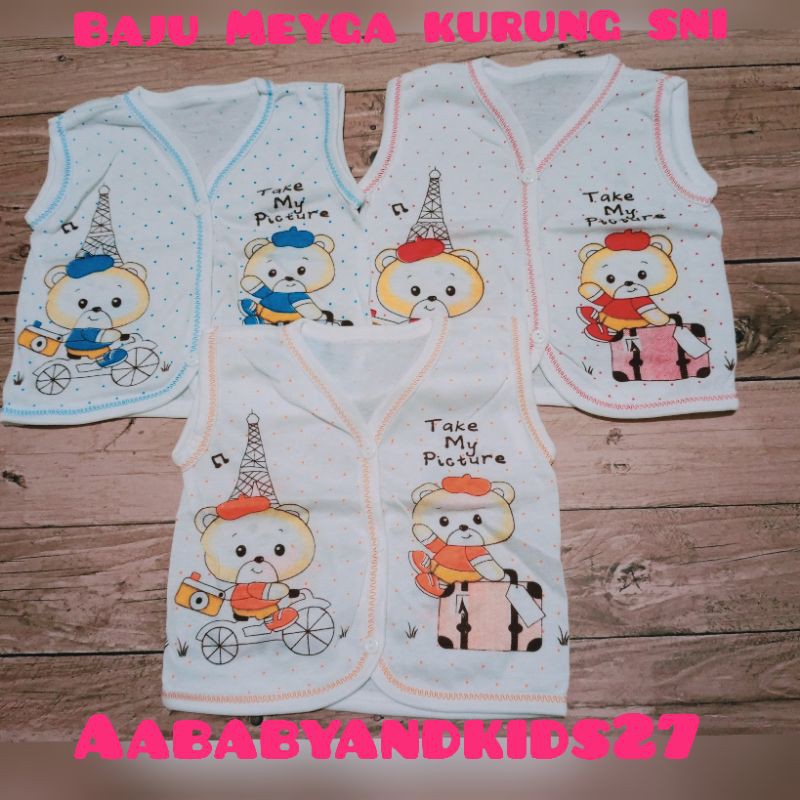 3PC BAJU BAYI MEGYA LENGAN KUTUNG-BAJU BAYI MEYGA LENGAN BUNTUNG-BAJU BAYI LENGAN KUTUNG MEYGA MURAH