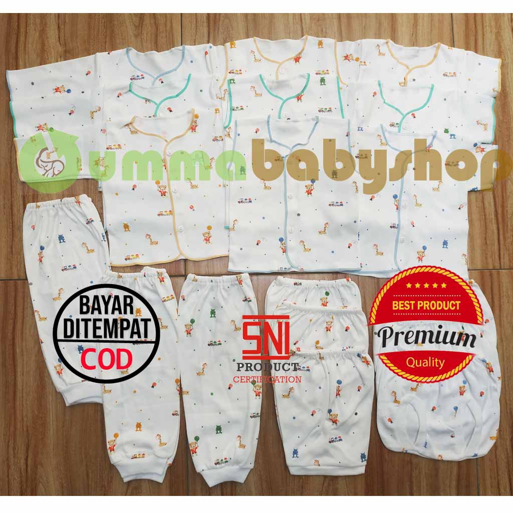 Paket Lengkap Perlengkapan Bayi Lahir Setelan Baju Celana Popok Laki Perempuan Gift Set Newborn Kado