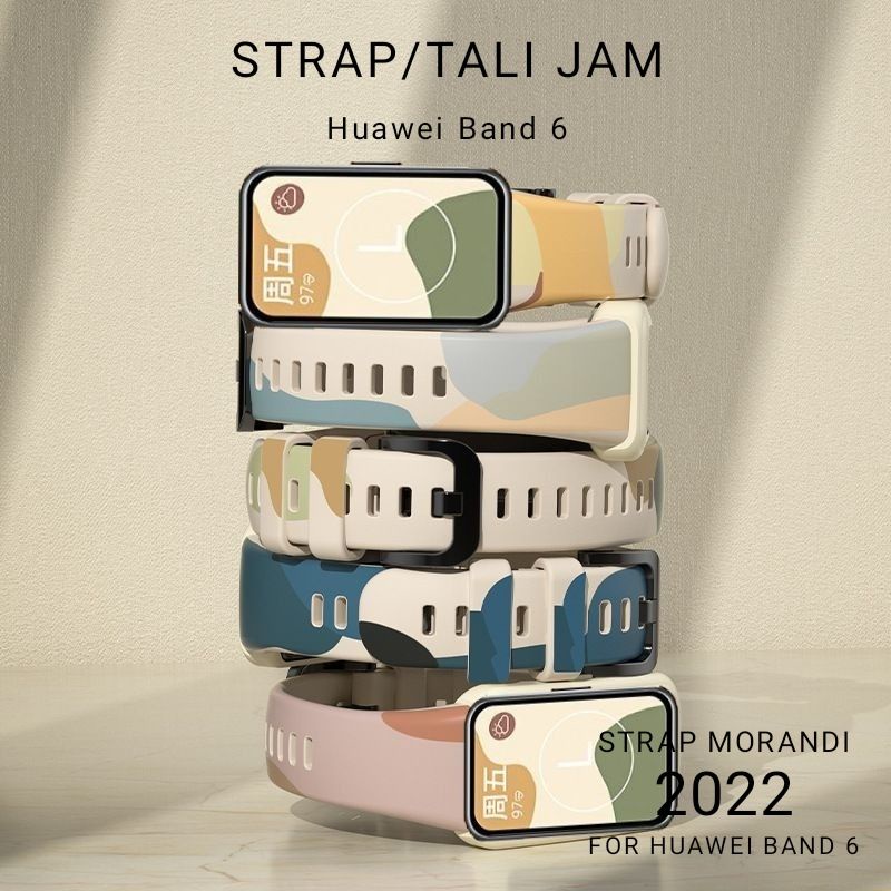 Strap Huawei Band 6 Morandi Honor Band 6 Silicone Strap Pengganti Huawei Band 6 Honor Band 6 Morandi