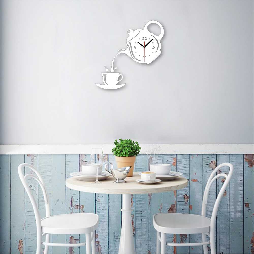 TD-DCB Jam Dinding Quartz Creative Design Model Teko Kopi Unik - NS003