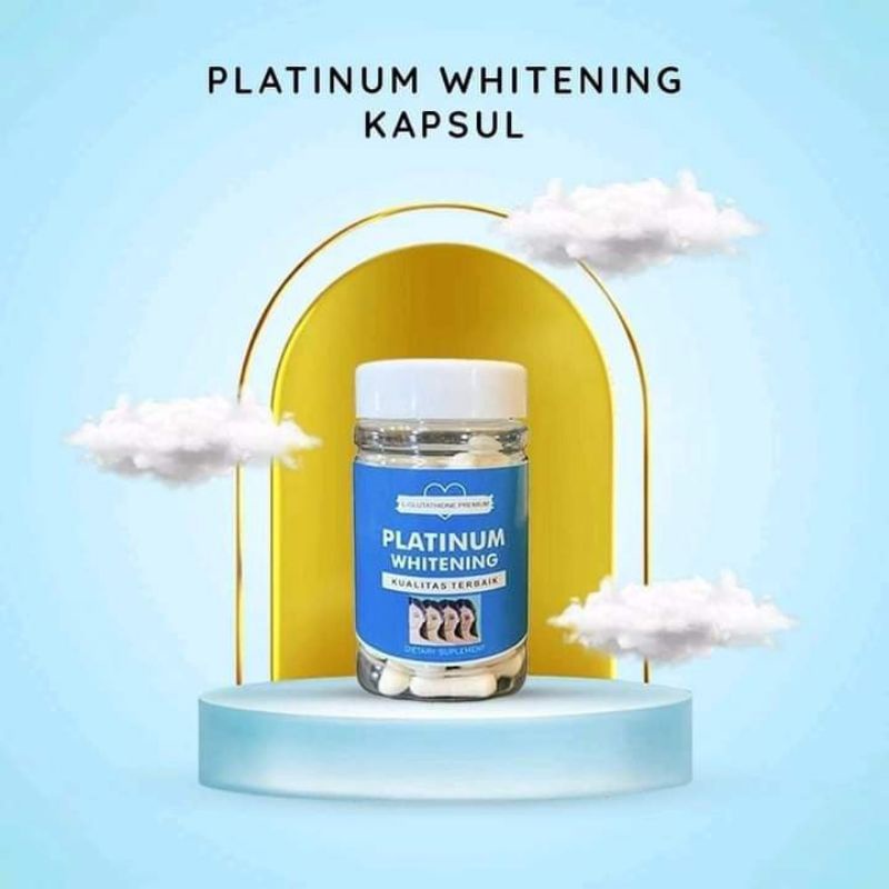 PLATINUM WHITENING GLUTATHIONE PEMUTIH KULIT - KAPSUL PEMUTIH KULIT