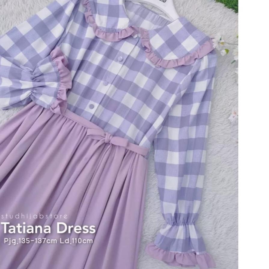 £ Tatiana Dress Gamis Remaja / Fashion Wanita Muslim / Gamis Lebaran ↡