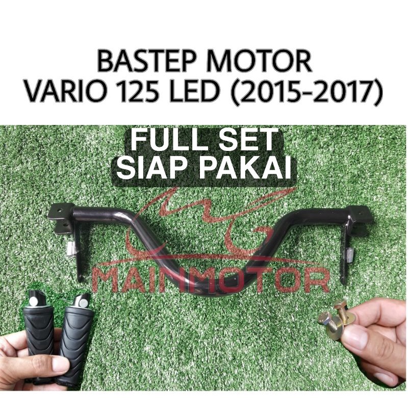 BASTEP DEPAN VARIO 125 LED 2015-2017 FOOTSTEP PIJAKAN KAKI FULLSET