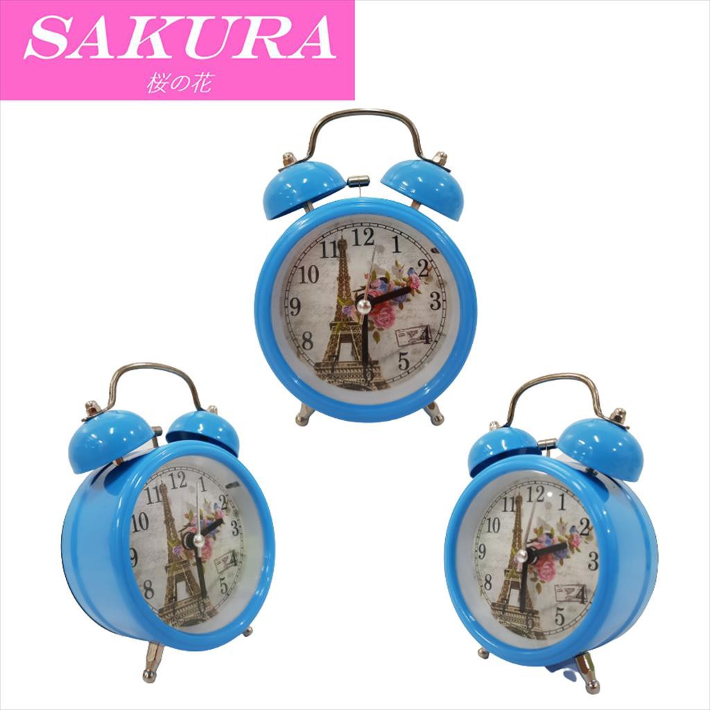 SAKURA Jam Weker/ Jam Beker Kring/ Jam Alarm Kring Bulat 240