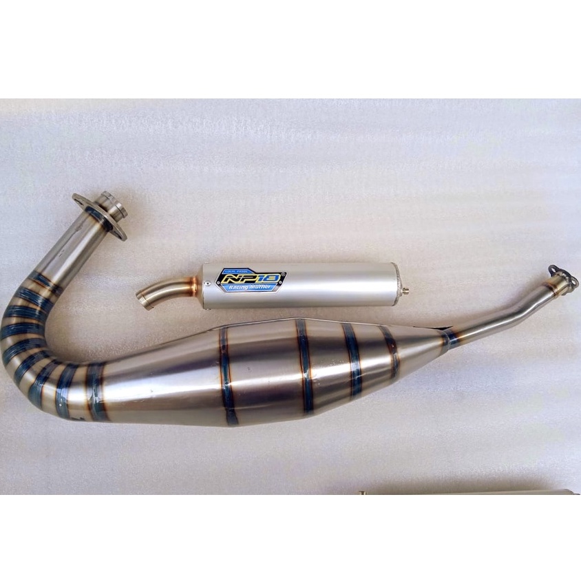 jk Knalpot ninja R,RR,SS model NS2 Camber 40/41, RX KING,RD135 slincer Aluminium DOP COR ujung BENDI