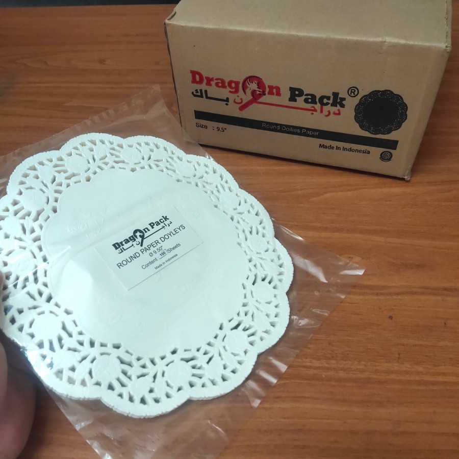 

SLM7 Doilies Paper Round 9,5 inchi - Kertas Alas Renda Kue - 100 Lembar