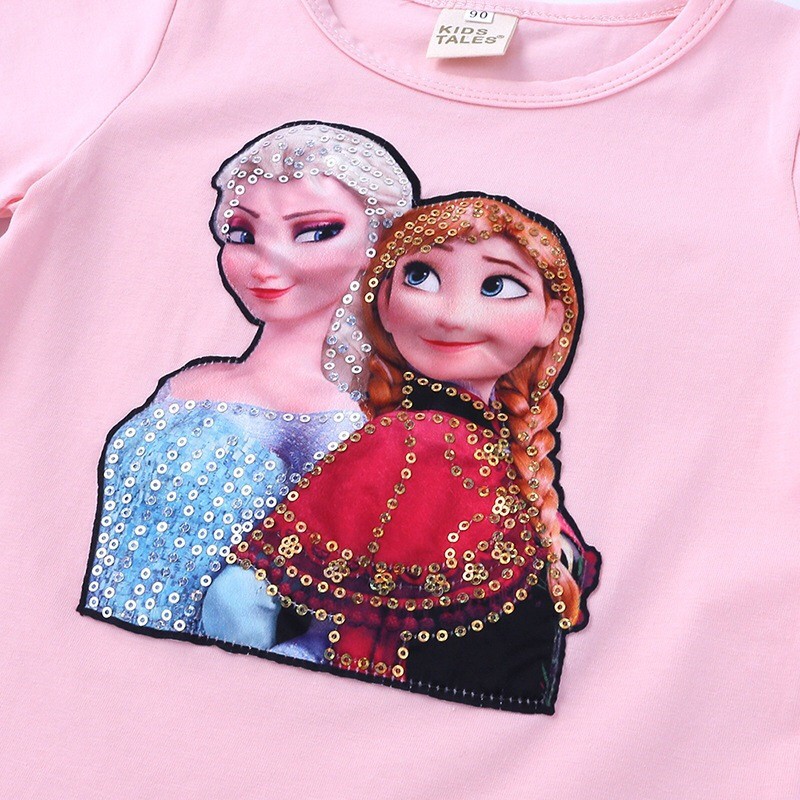 Kaos Anak Lengan Pendek | Kaos Frozen | T- Shirt Girl