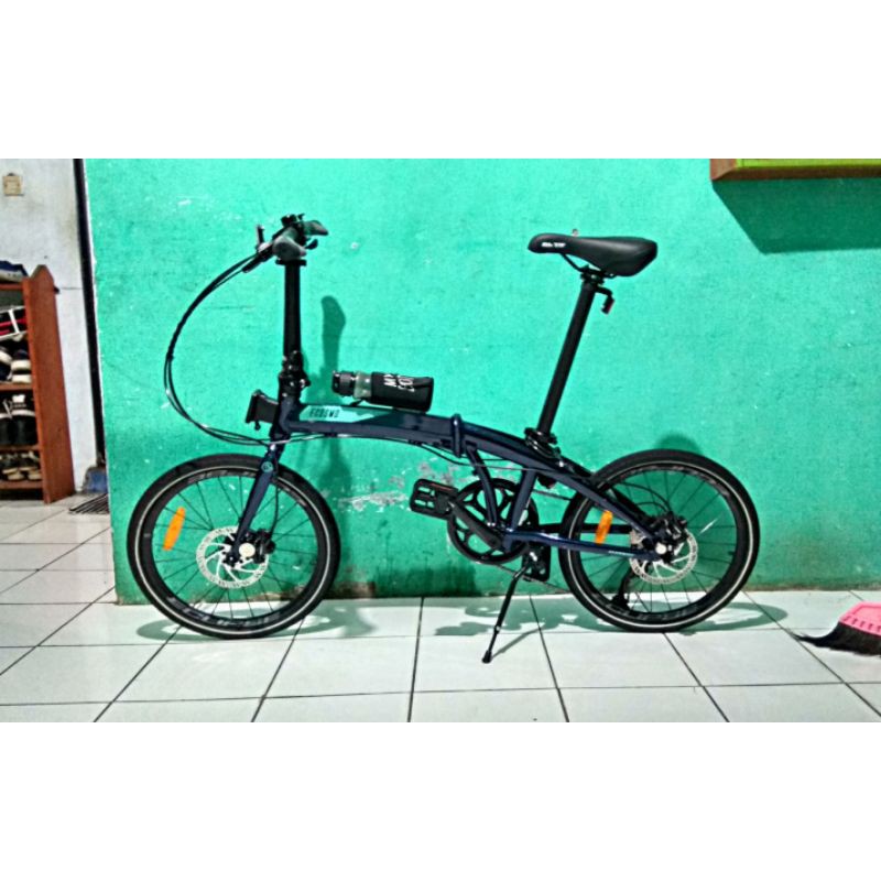 Sepeda Lipat Element ecosmo 9 rainbow (Blue Navy)