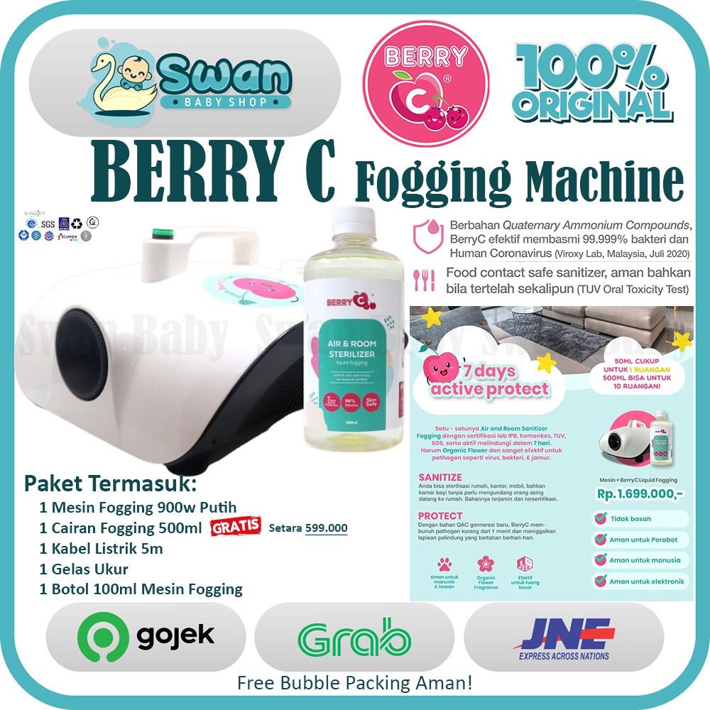 BerryC Mesin Fogging Alat Fogging Berry C Include Cairan 500ml