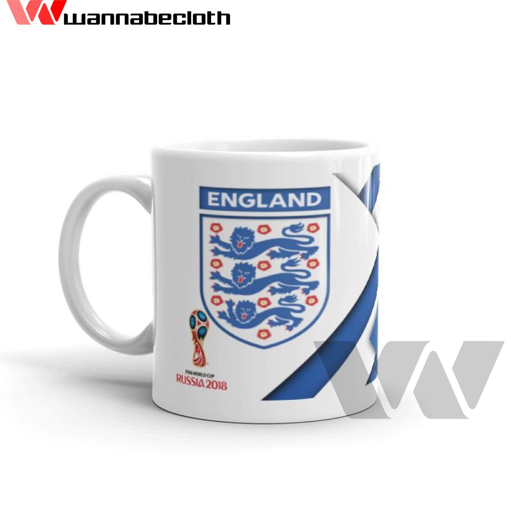 Gelas Mug Keramik Souvenir Piala Dunia World Cup 2018 England Team