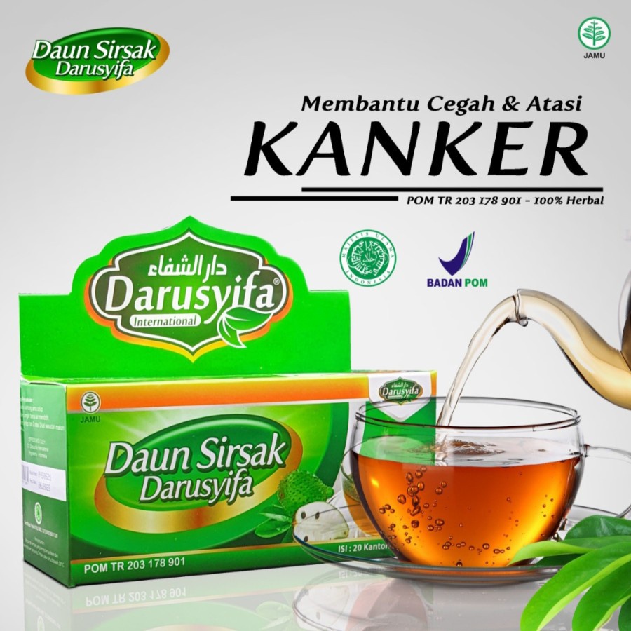 Jual Teh Herbal Daun Sirsak Darusyifa Teh Sirsak Bpom Hipertensi