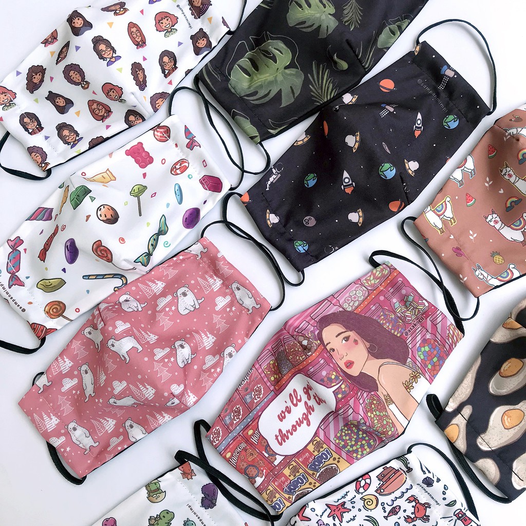 Masker Kain Cute Masker Kain Desain Lucu Masker Katun Masker Kain Cute Masker Kain Desain Lucu Masker Katun