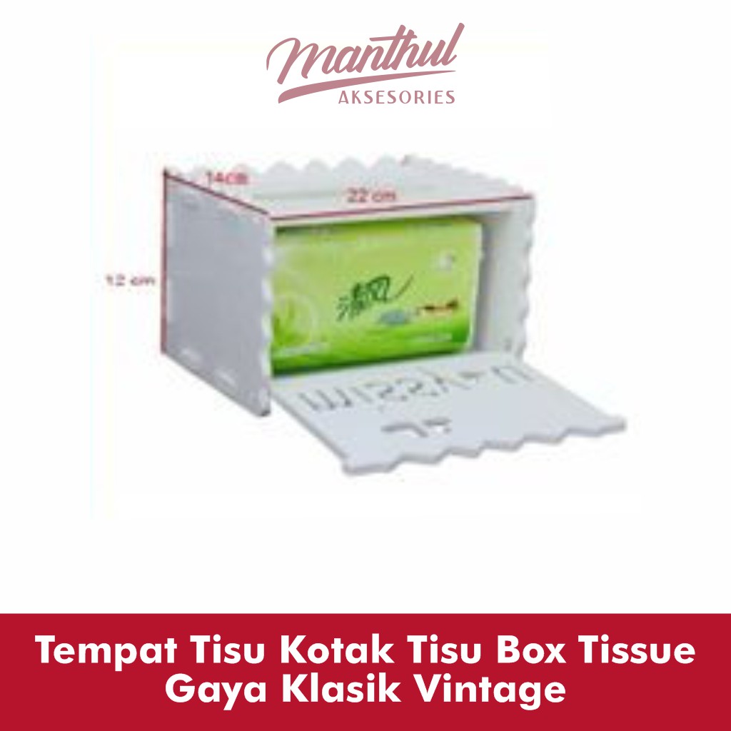 Tempat Tisu Kotak Tisu Box Tissue Gaya Klasik Vintage