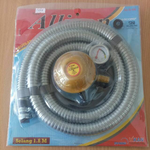 Paket Regulator dan Selang gas Allison SNI