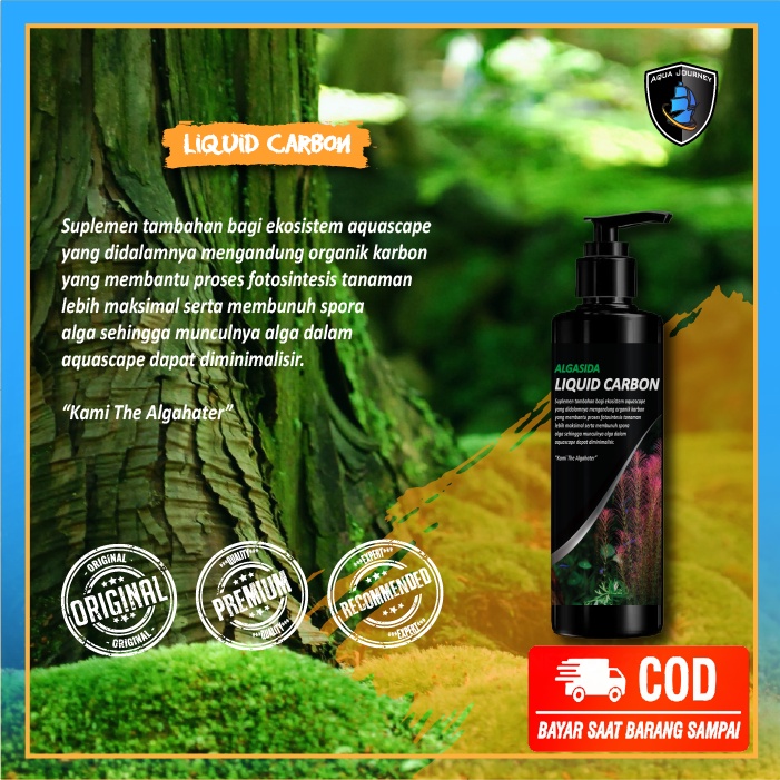 Carbon CO2 Cair Aqua Leaf Karbon Cair Aquascape Organik Karbon Pembunuh Spora Alga