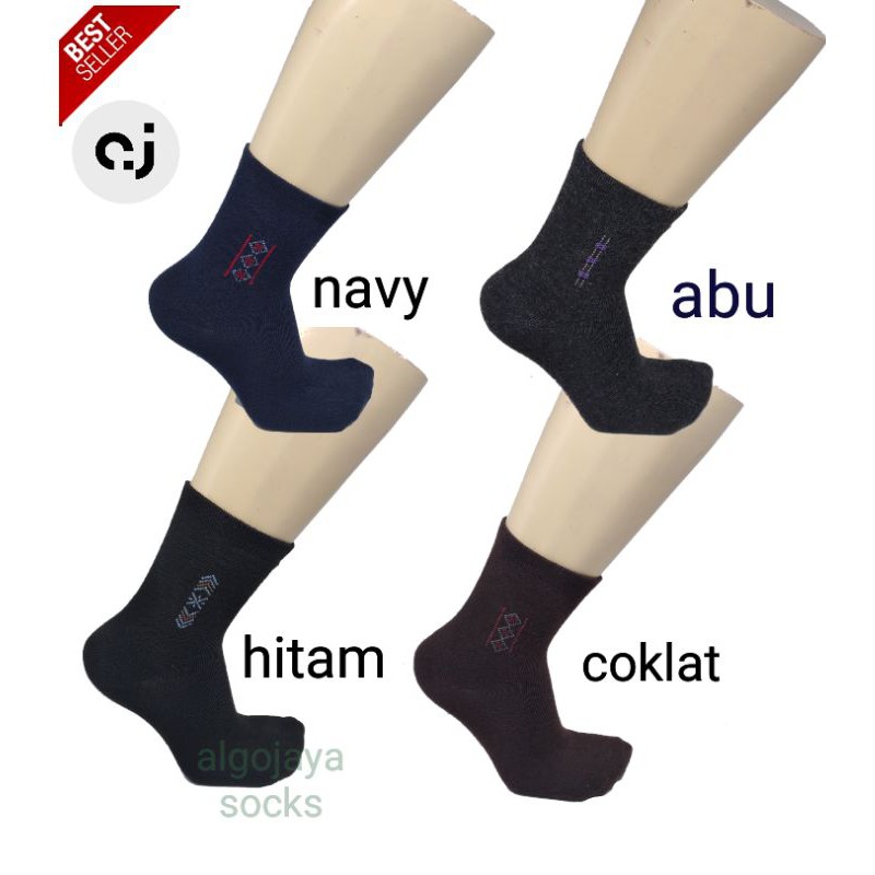 TOKO KL | kaos kaki Pria dewasa pendek motif / kaos kaki kerja kantoran formal / mens socks bussines murah