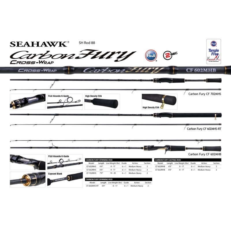 Rod Seahawk Carbon Fury