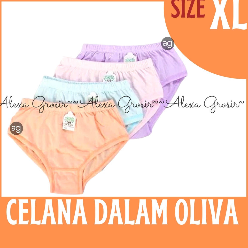 Celana Dalam CD Wanita OLIVA Lokal Bahan katun/ Size M L  XL 3L 4L