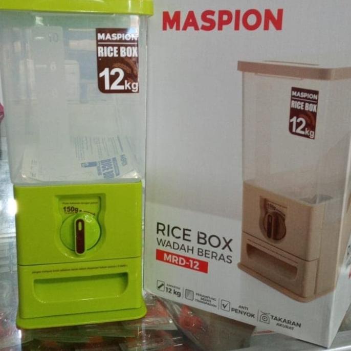

MASPION MRD12 RICE BOX TEMPAT MENYIMPAN BERAS KD1 SX354CS3