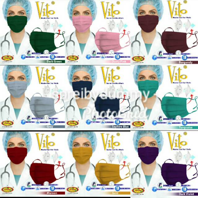 Termurah grosir masker kain oxford polos murah