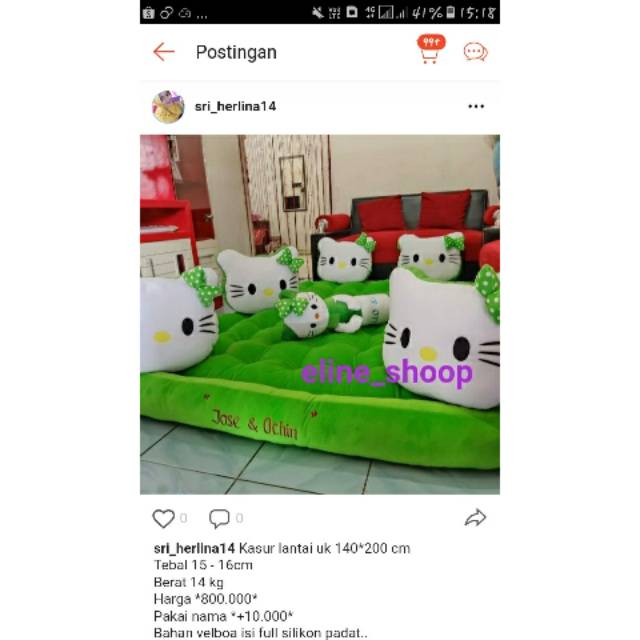 Kasur lantai karakter