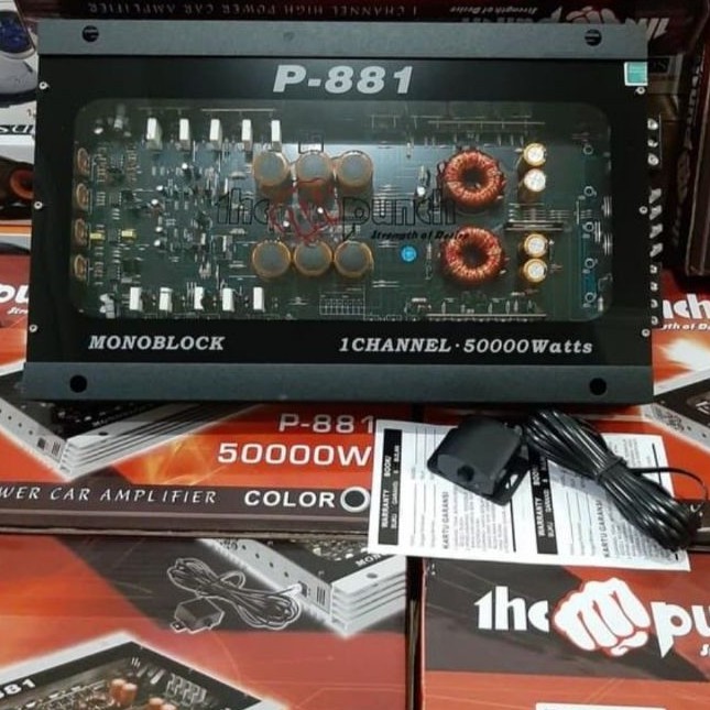 power MONOBLOK audio mobil Amflifier thepunch P-881 Best Quality