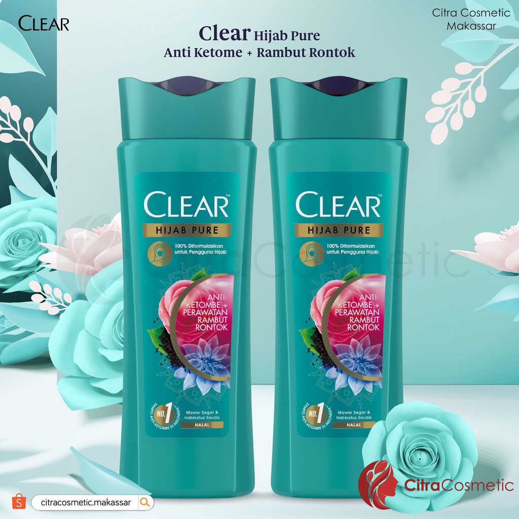 Clear Hijab Shampo Anti Dandruff + Hair Fall 160Ml | 320 Ml