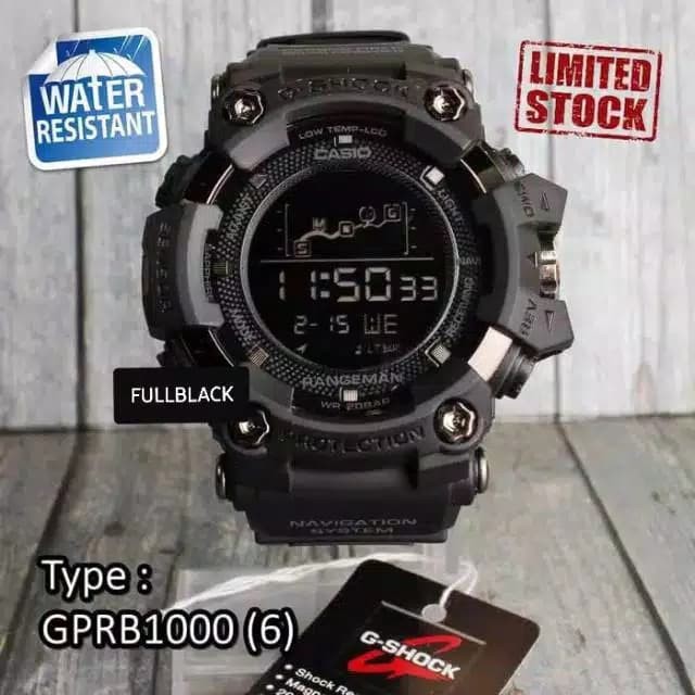Order Langsung Jam tangan pria G-shock GPRB1000 - Hitam terbaik