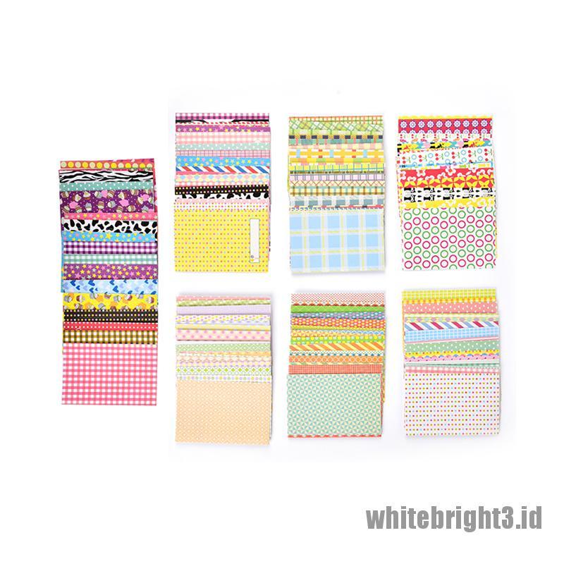 (white3) 20pcs Tape Kertas Motif Lucu Untuk Dekorasi Diary / Scrapbook / Craft