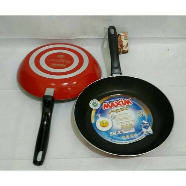Maxim Penggorengan Valentino Teflon / Frypan Maxim Penggorengan Val22FP - Val26FP