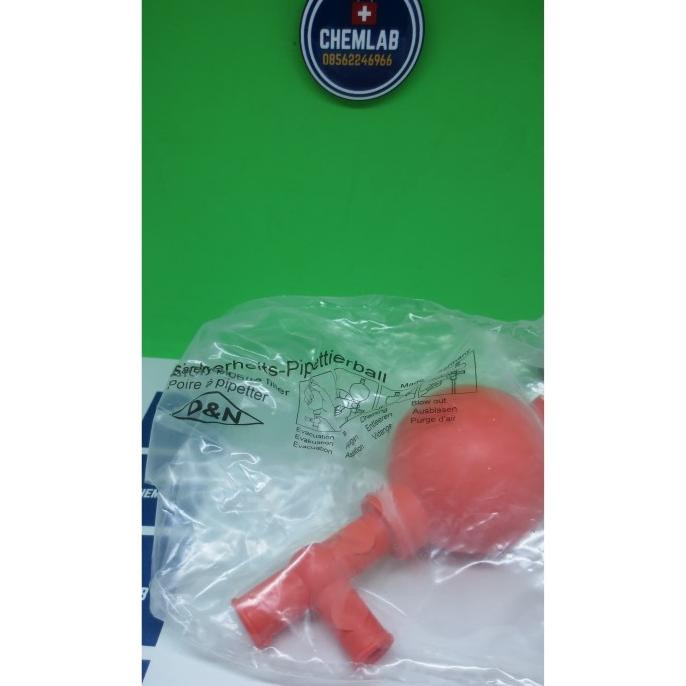 Jual Terlaris Pipet Filler Universal / Bola Pipet / Bulp Merah. D&N