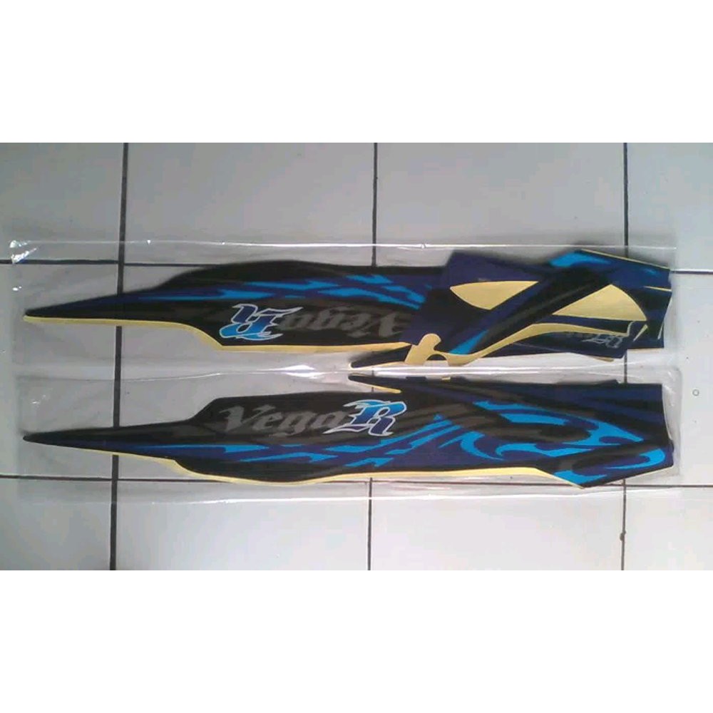 Stiker striping sticker yamaha new vega R 2008 biru
