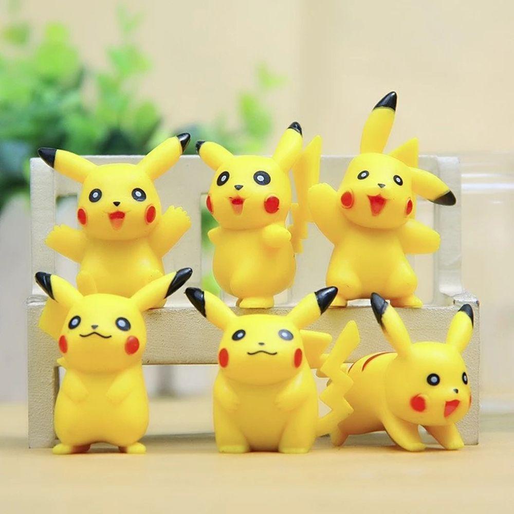 [Elegan] Pikachu Figure Hadiah Ulang Tahun Untuk Anak Mainan Mini Anime 4cm Pokemon