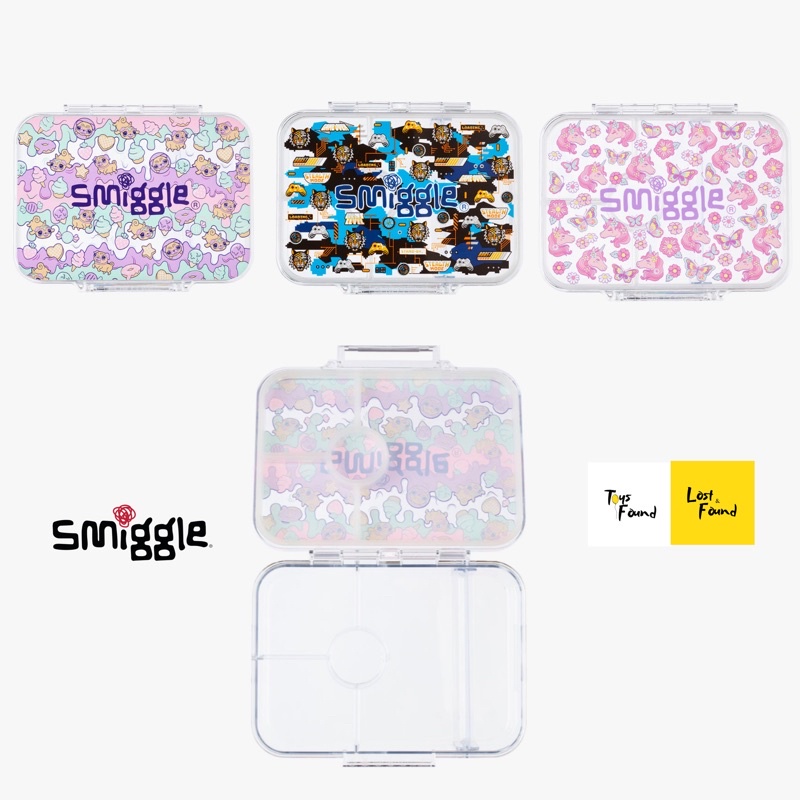 Smiggle Bento Lunchbox See Thru Hey Collection