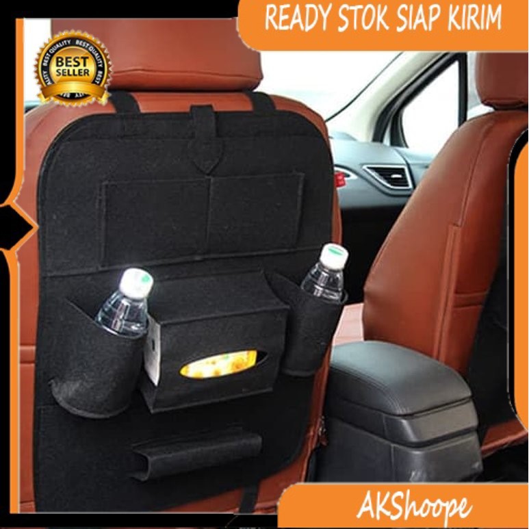 Car seat organizer Tas Mobil Multifungsi di pasang di belakang jok