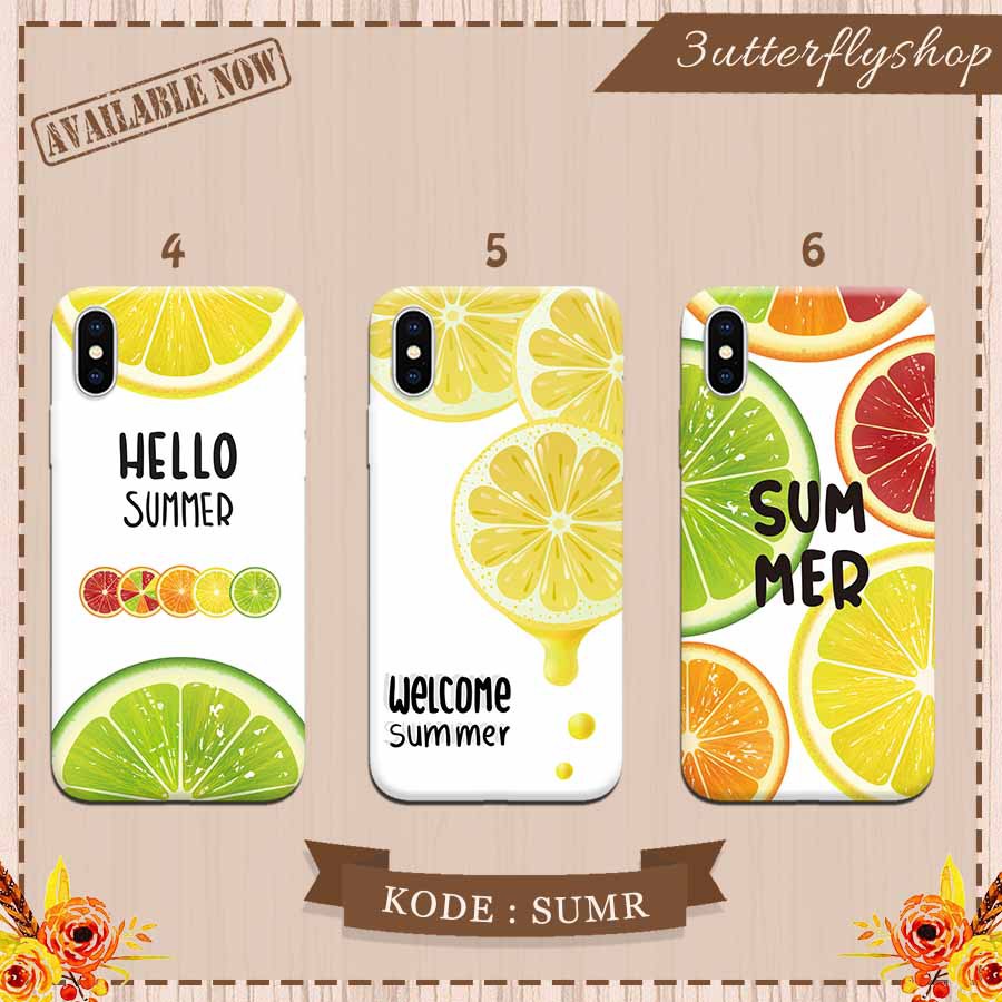 Hello Summer Fruity case Oppo Vivo Realme Redmi Xiaomi Samsung Iphone