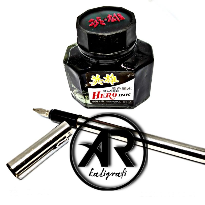 

Fountain pen japan Nib 1mm pulpen ijazah tinta isi