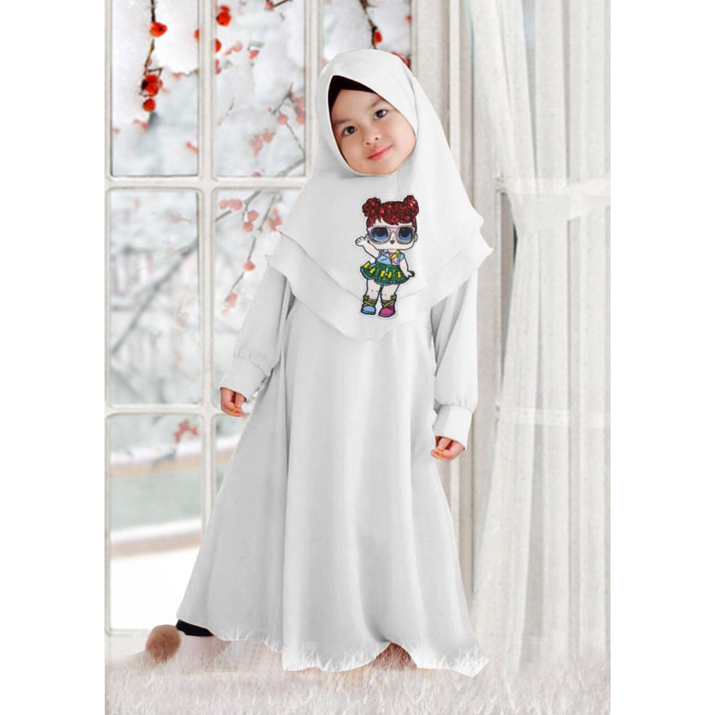 HOPYLOVY - Gamis anak LED Loly Kids bahan Baloteli