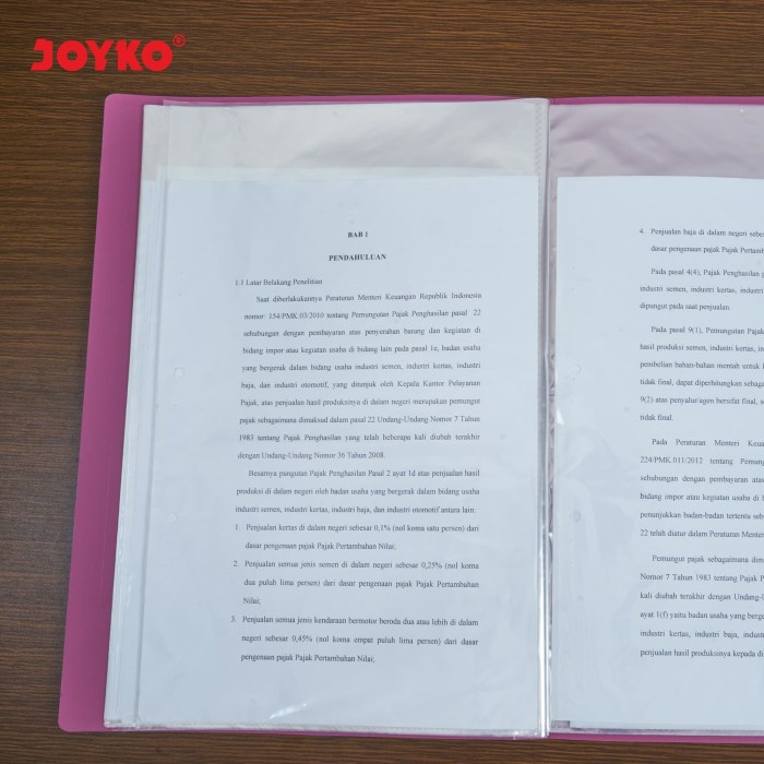 

ORGANIZER-DOCUMENT- DOCUMENT KEEPER CLEAR HOLDER JOYKO DK-40 F4 40 SHEET POCKET - HIJAU MUDA