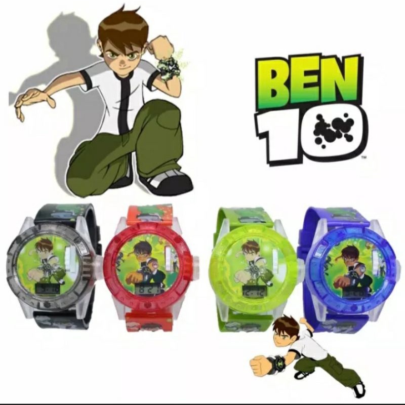 ZS COD JAM TANGAN ANAK LED MUSIK BEN 10 BEN TEN PROYEKTOR