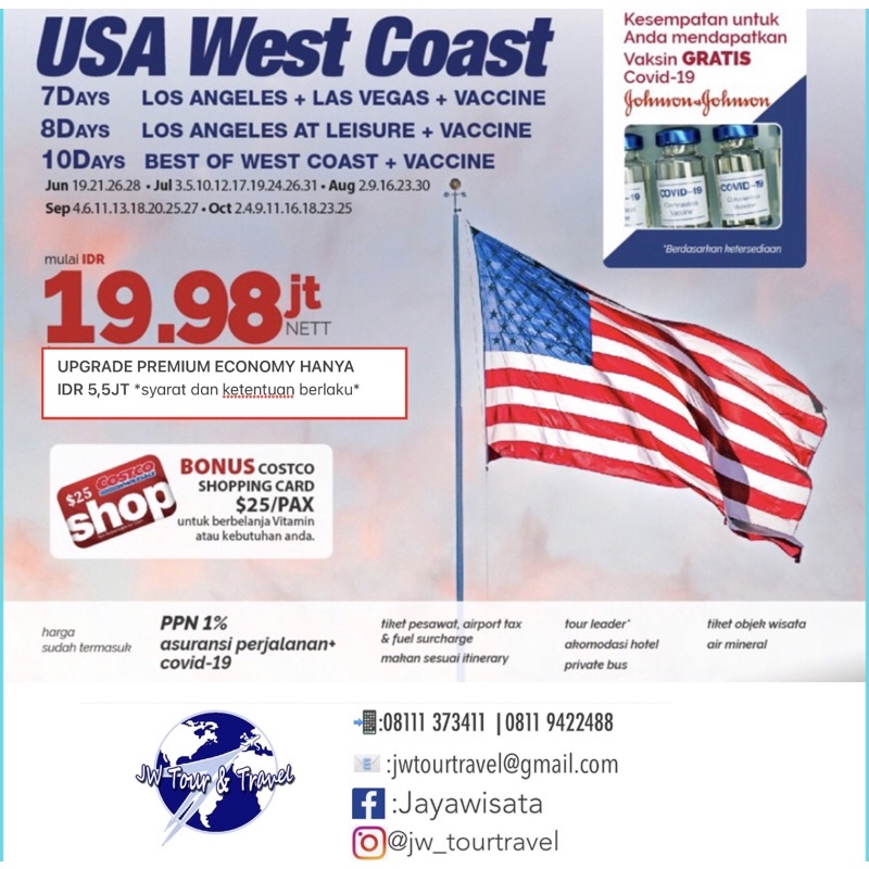 Jual Wisata Tour Amerika Shopee Indonesia